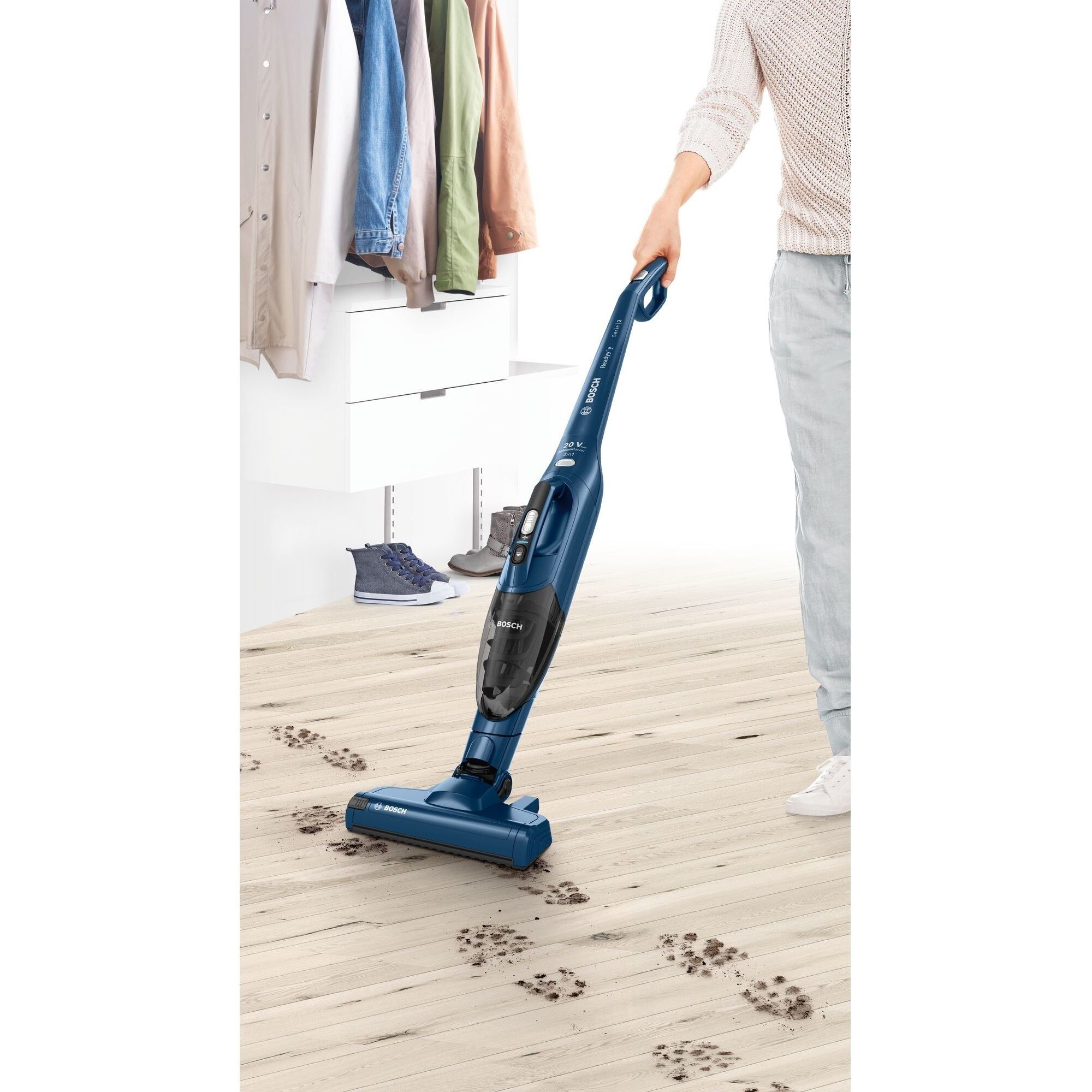 Aspirator vertical BOSCH Serie 2 Readyy’y 20Vmax BCHF2MX20, Night Blue Injection
