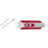 Mixer de mână BOSCH Styline MFQ40303, 500W, Două palete FineCreamer din inox, 5 trepte de putere și funcție Turbo, Lavabil în mașina de spălat vase, Mâner Soft Touch, 2 spirale din oțel inoxidabil, Roșu/Gri