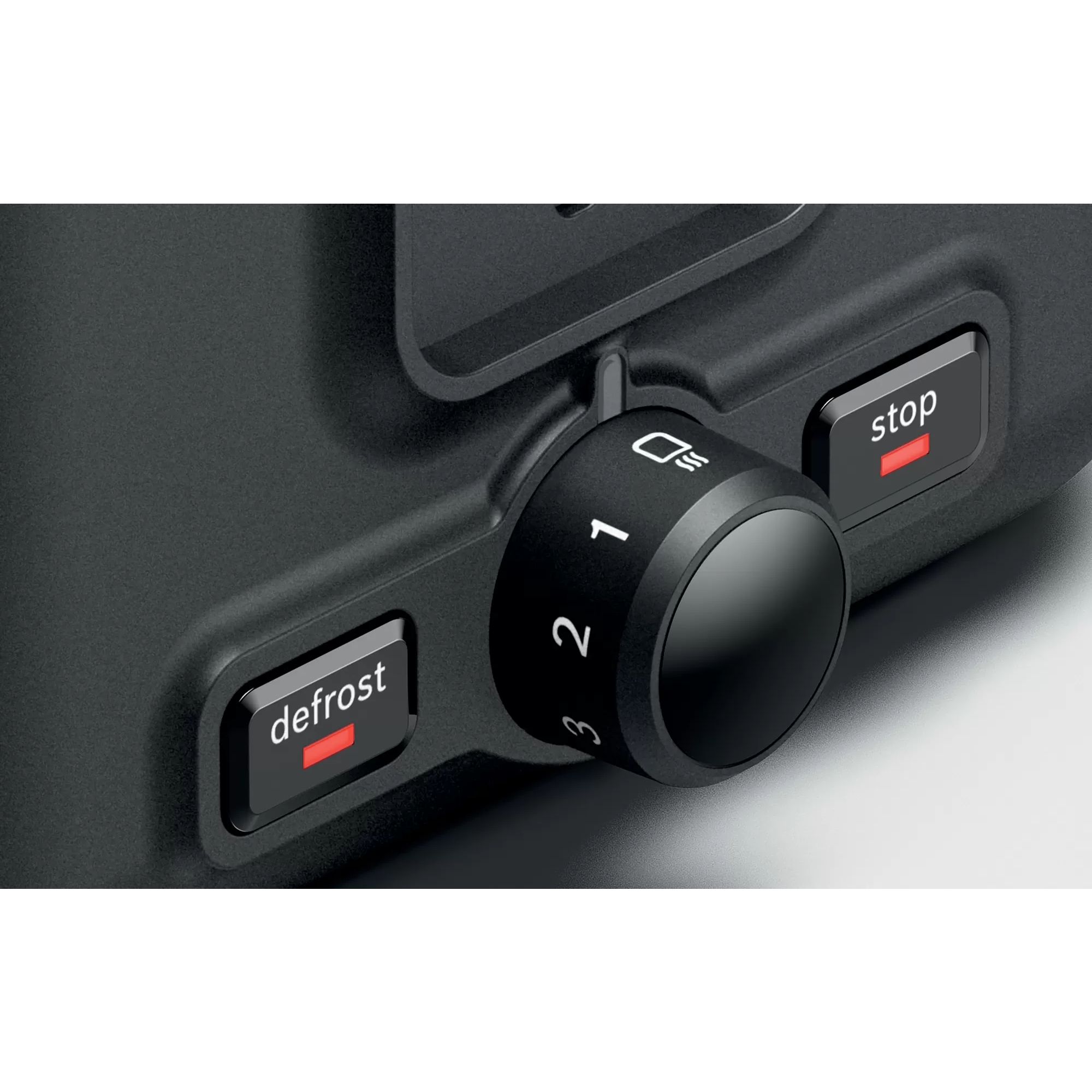 Prăjitor de pâine BOSCH DesignLine TAT3P421, 970W, 2 sloturi, Dezghețare, Încălzire, Grătar chifle, High Lift, Buton STOP, Senzor electronic pentru prăjire uniformă, Alb