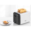 Prăjitor de pâine BOSCH DesignLine TAT3P421, 970W, 2 sloturi, Dezghețare, Încălzire, Grătar chifle, High Lift, Buton STOP, Senzor electronic pentru prăjire uniformă, Alb