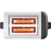Prăjitor de pâine BOSCH DesignLine TAT3P421, 970W, 2 sloturi, Dezghețare, Încălzire, Grătar chifle, High Lift, Buton STOP, Senzor electronic pentru prăjire uniformă, Alb