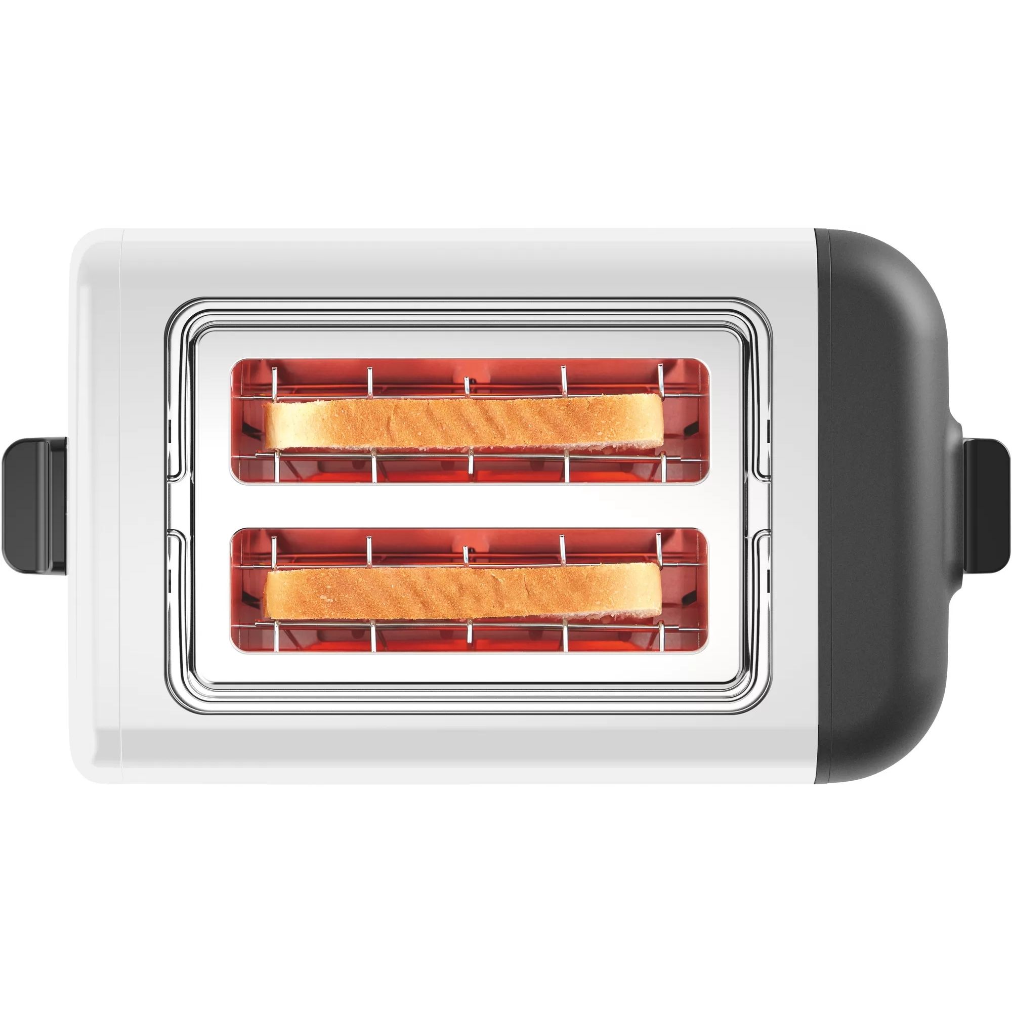 Prăjitor de pâine BOSCH DesignLine TAT3P421, 970W, 2 sloturi, Dezghețare, Încălzire, Grătar chifle, High Lift, Buton STOP, Senzor electronic pentru prăjire uniformă, Alb
