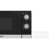 Cuptor cu microunde BOSCH Seria 2 FFL020MS2, 44x26cm, 1270W (mw 800W în 5 trepte), 20l, 1.27kW, Platou rotativ din sticlă 27cm, Curățare ușoară, Balamale stânga, Iluminare cu LED, Inox