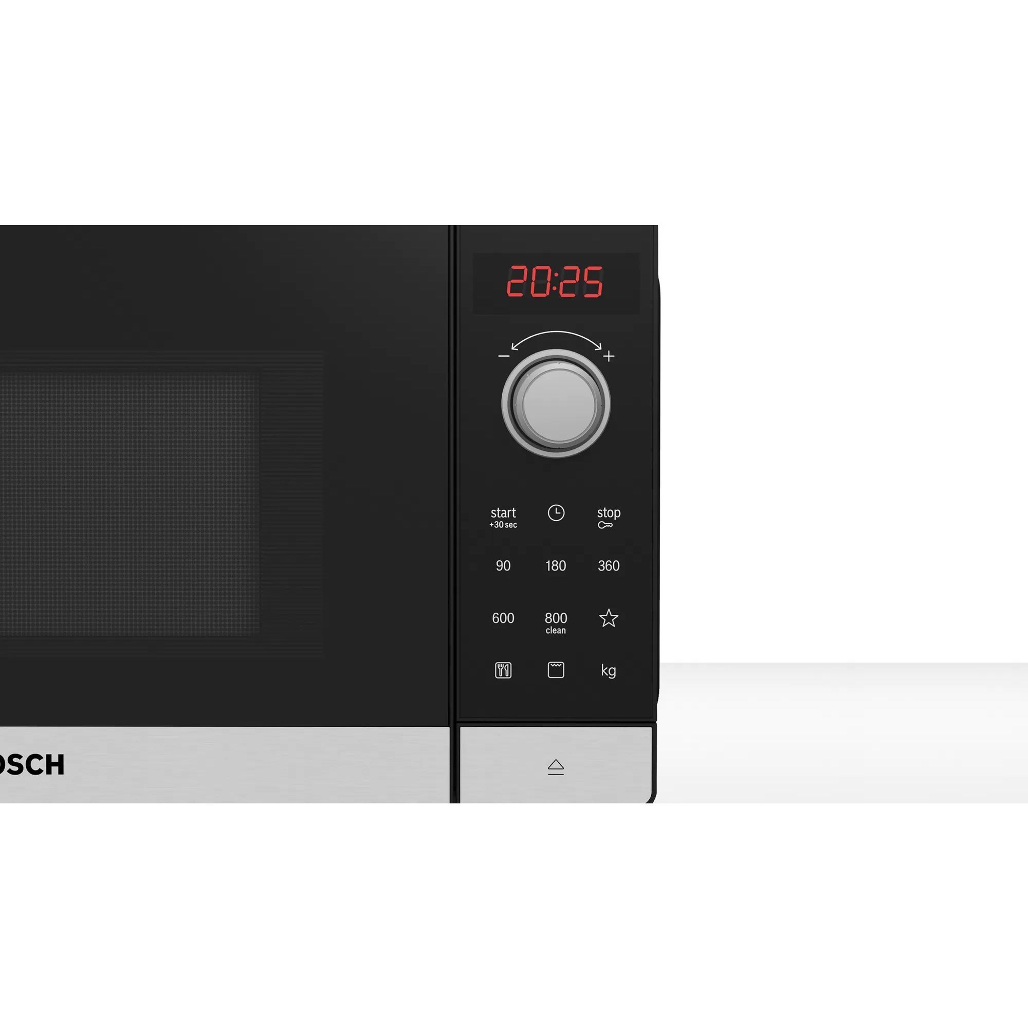 Cuptor cu microunde independent BOSCH Seria 2 FEL023MS2, 44x26cm, Inox