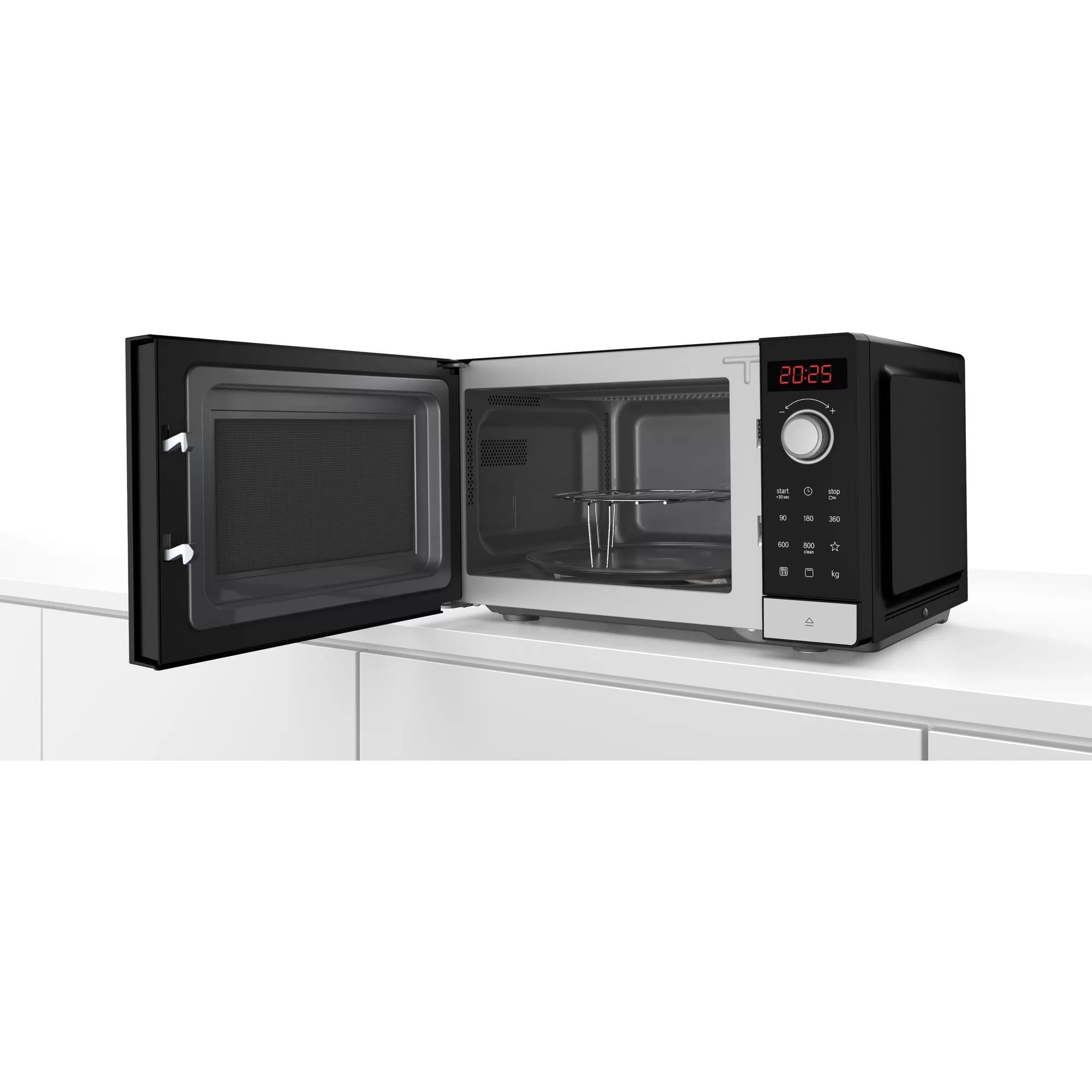 Cuptor cu microunde independent BOSCH Seria 2 FEL023MS2, 44x26cm, Inox