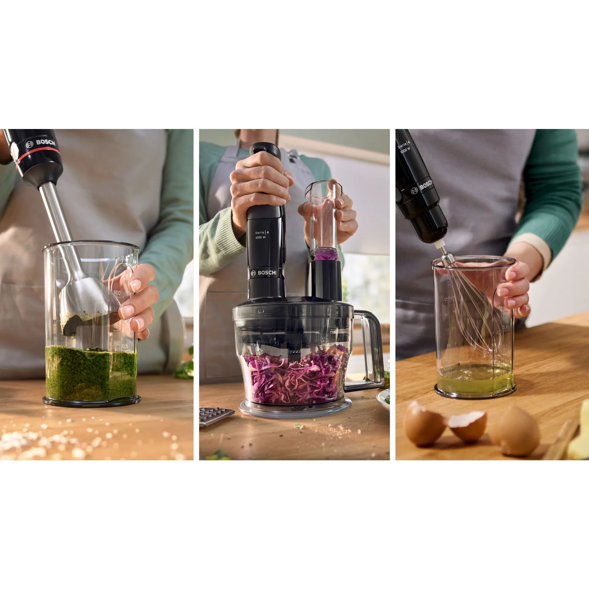 Blender de mână BOSCH Serie 4 ErgoMaster MSM4B670, 1000W, Anthracite