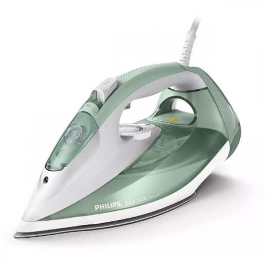 Fier de călcat cu abur Philips Azur Seria 7000 DST7012/70  2600W  Continuu 45g/min  Jet 220g  Rezervor 300ml  Talpă SteamGlide Plus  C2m  G1.67kg  Desert Green