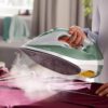 Fier de călcat cu abur Philips Azur Seria 7000 DST7012/70, 2600W, Continuu 45g/min, Jet 220g, Rezervor 300ml, Talpă SteamGlide Plus, C2m, G1.67kg, Desert Green