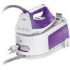 Stație de călcat cu aburi BRAUN CareStyle 1 IS1014VI  1850~2200W  Presiune 6bar  Continuu 120g/min  Jet 360g  Talpă SuperCeramic  Rezervor 1.5l  Cablu 1.5m  FreeGlide 3D  Easy CalcClean  Silențioasă  Violet