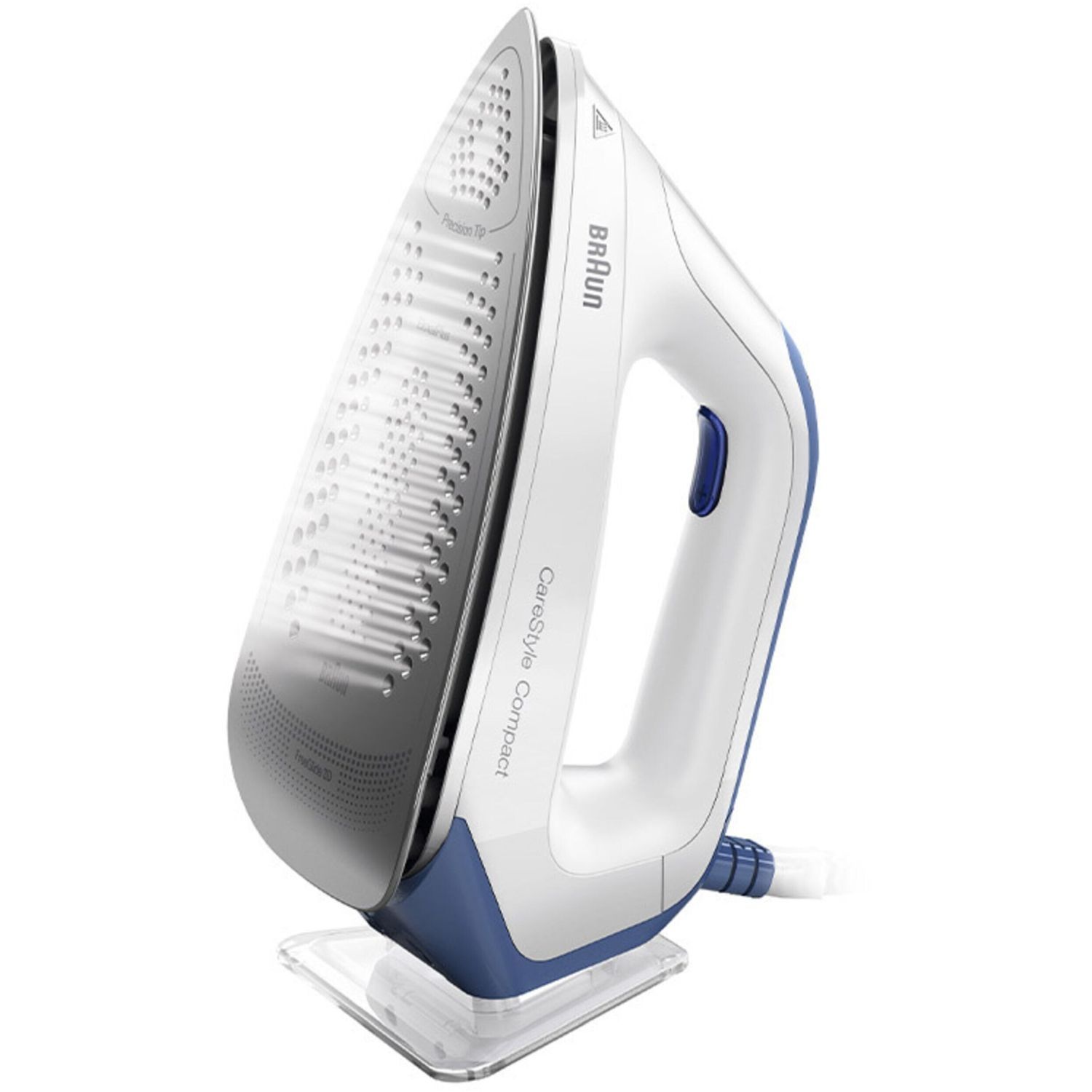 Stație de călcat cu aburi BRAUN CareStyle Compact IS2143BL – 0128804001, 2000~2400W, Presiune 6bar, Continuu 125g/min, Jet 420g, Talpă EloxalPlus, Rez1.5l, C1.8m, Tehnologie iCare, FreeGlide 3D, Energy Blue