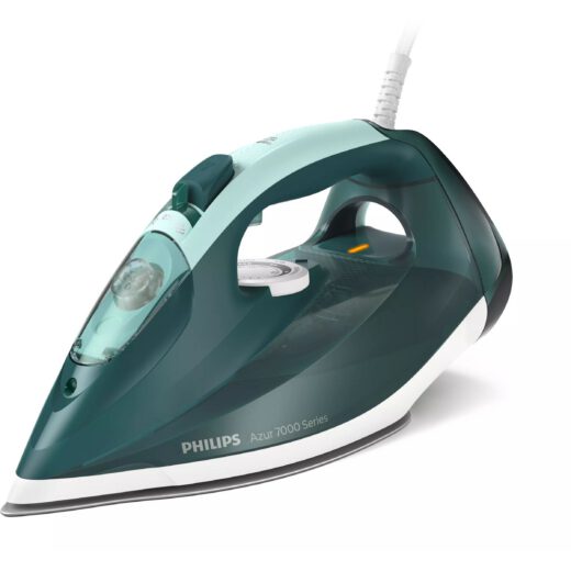 Fier de călcat cu abur Philips Azur Seria 7000 DST7031/70  2800W  Continuu 50g/min  Jet 250g  Rezervor 300ml  Talpă SteamGlide Plus  Oprire automată  C2m  G1.82kg  Mint Opal Green