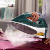 Fier de călcat cu abur Philips Azur Seria 7000 DST7031/70, 2800W, Continuu 50g/min, Jet 250g, Rezervor 300ml, Talpă SteamGlide Plus, Oprire automată, C2m, G1.82kg, Mint Opal Green