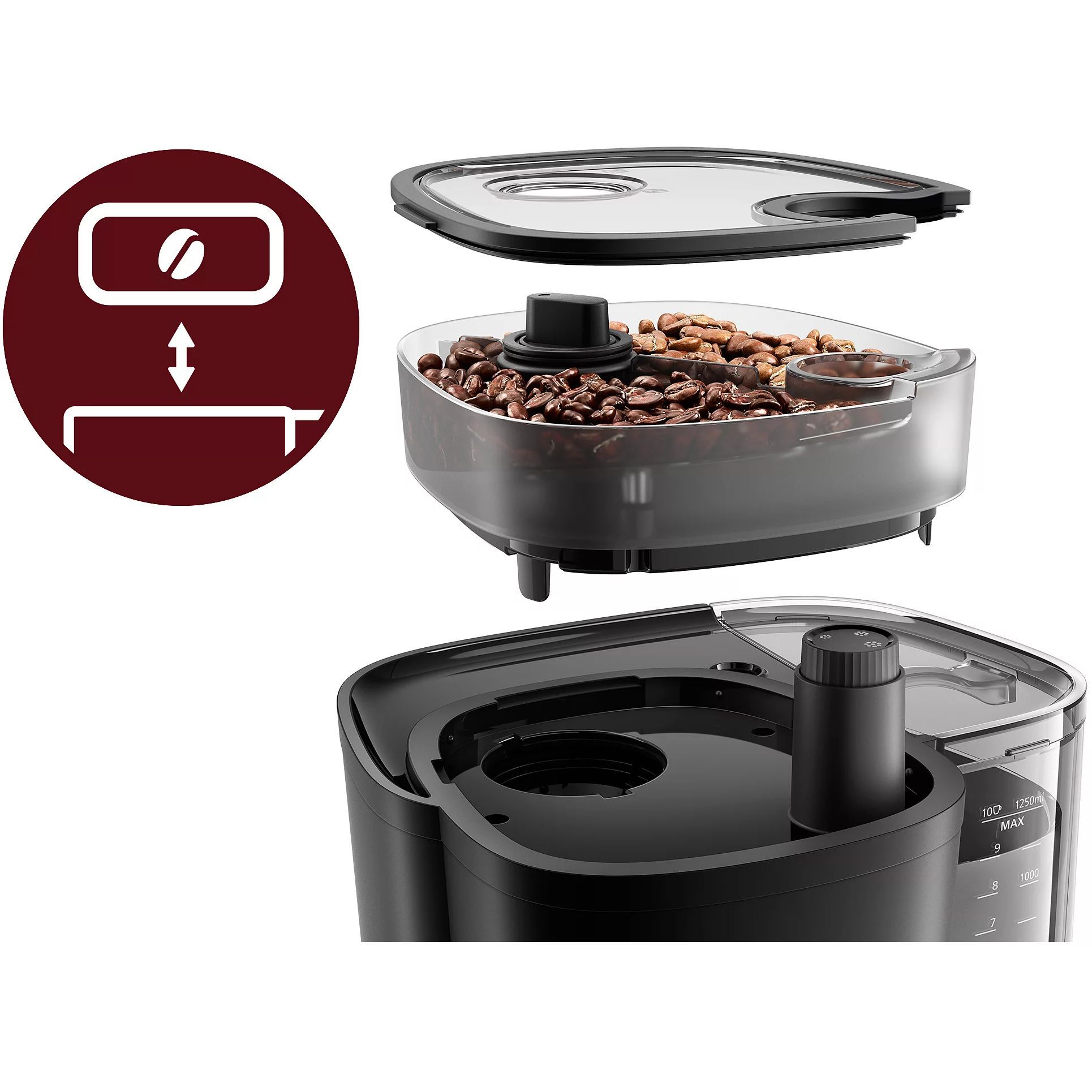 Cafetieră cu râșniță inclusă Philips All-in-1 Brew HD7900/50