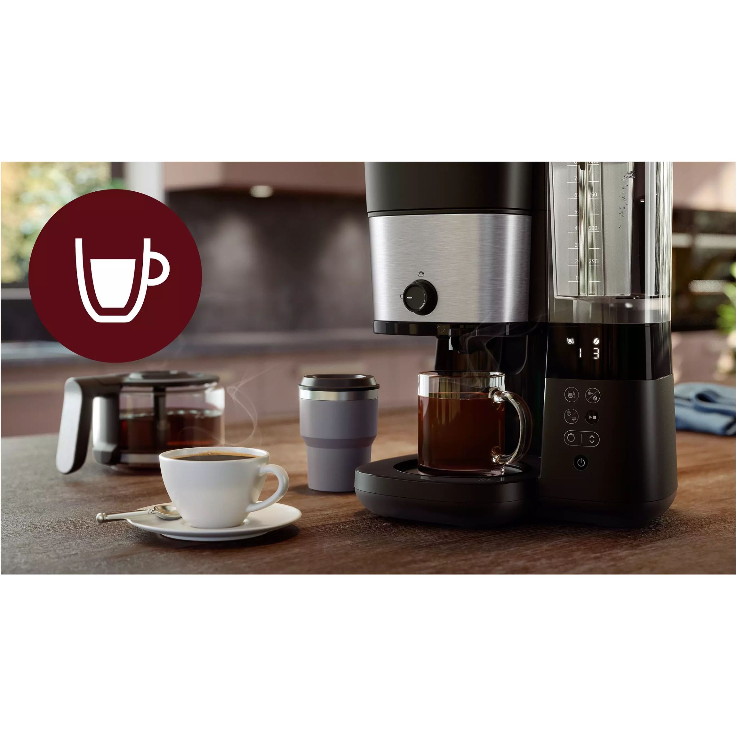 Cafetieră cu râșniță inclusă Philips All-in-1 Brew HD7900/50