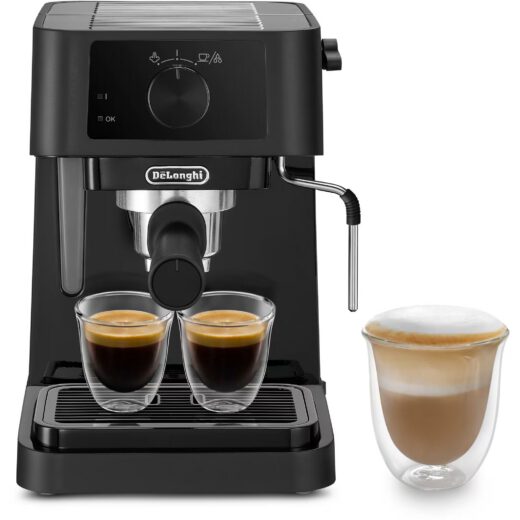 Espressor manual De'Longhi Stilosa EC230.BK - 0132104202, 1100W, 15 bari, Rezervor apă 1 litru