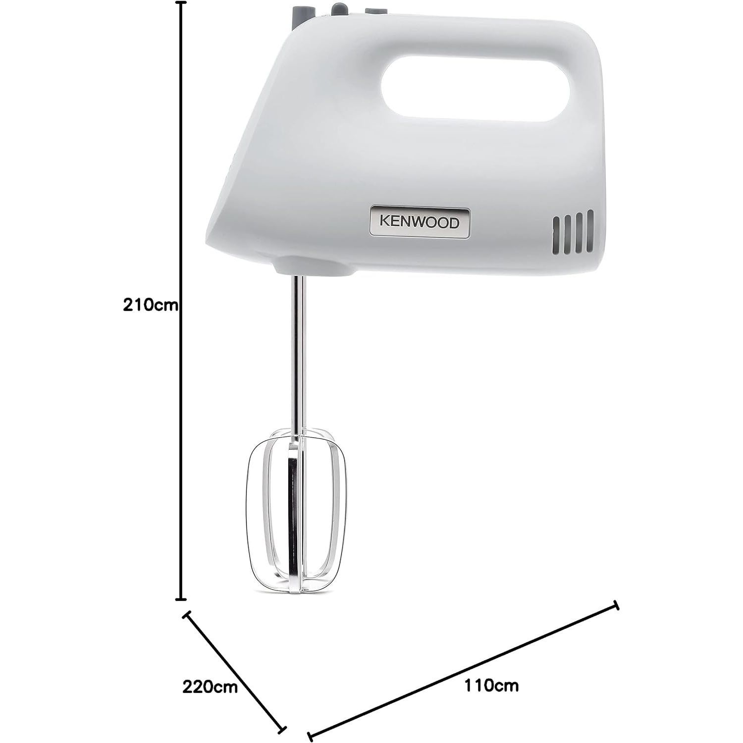 Mixer KENWOOD HandMix Lite HMP30.A0WH – 0W22210009, 450W (5 viteze și Pulse)