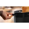 Prăjitor de pâine BOSCH MyMoment TAT2M123, 2 sloturi, Dezghețare, Încălzire, Grătar chifle, High Lift, Negru