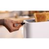 Prăjitor pâine compact BOSCH MyMoment TAT3M121, 2 sloturi, Dezghețare, Încălzire, High Lift, Alb