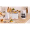 Prăjitor pâine compact BOSCH MyMoment TAT3M121, 2 sloturi, Dezghețare, Încălzire, High Lift, Alb