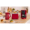 Prăjitor pâine compact BOSCH MyMoment TAT3M124, 2 sloturi, Dezghețare, Încălzire, High Lift, Roșu