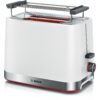 Prăjitor pâine compact BOSCH MyMoment TAT4M221  2 sloturi  Dezghețare  Încălzire  High Lift  Alb