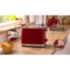 Prăjitor pâine compact BOSCH MyMoment TAT4M224, 2 sloturi, Dezghețare, Încălzire, High Lift, Roșu