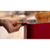 Prăjitor pâine compact BOSCH MyMoment TAT4M224, 2 sloturi, Dezghețare, Încălzire, High Lift, Roșu