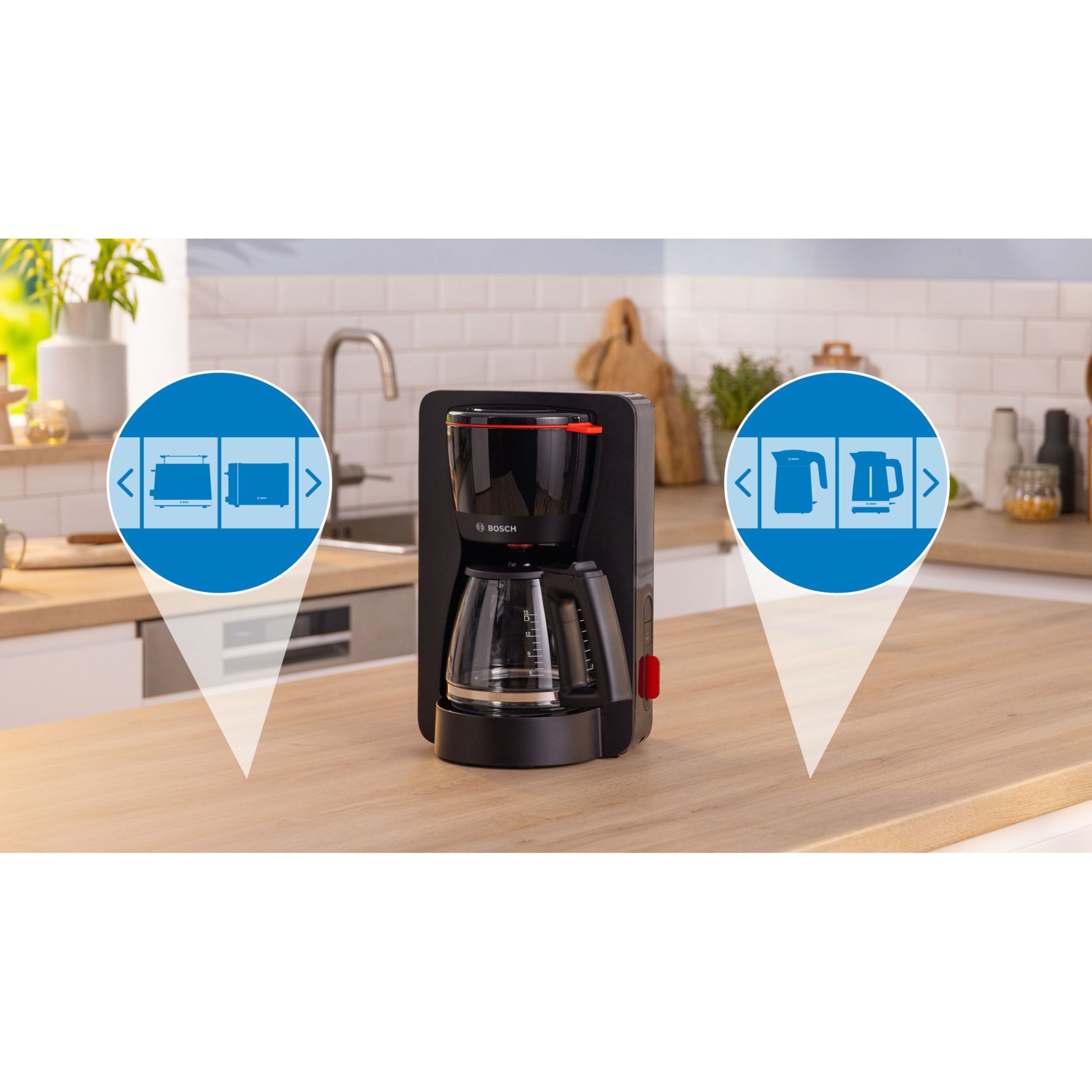Cafetieră BOSCH MyMoment TKA3M133, Neagră
