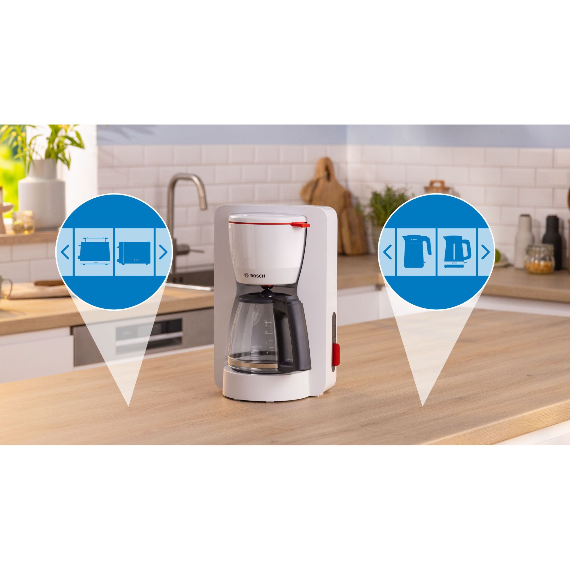 Cafetieră BOSCH MyMoment TKA3M131  Albă