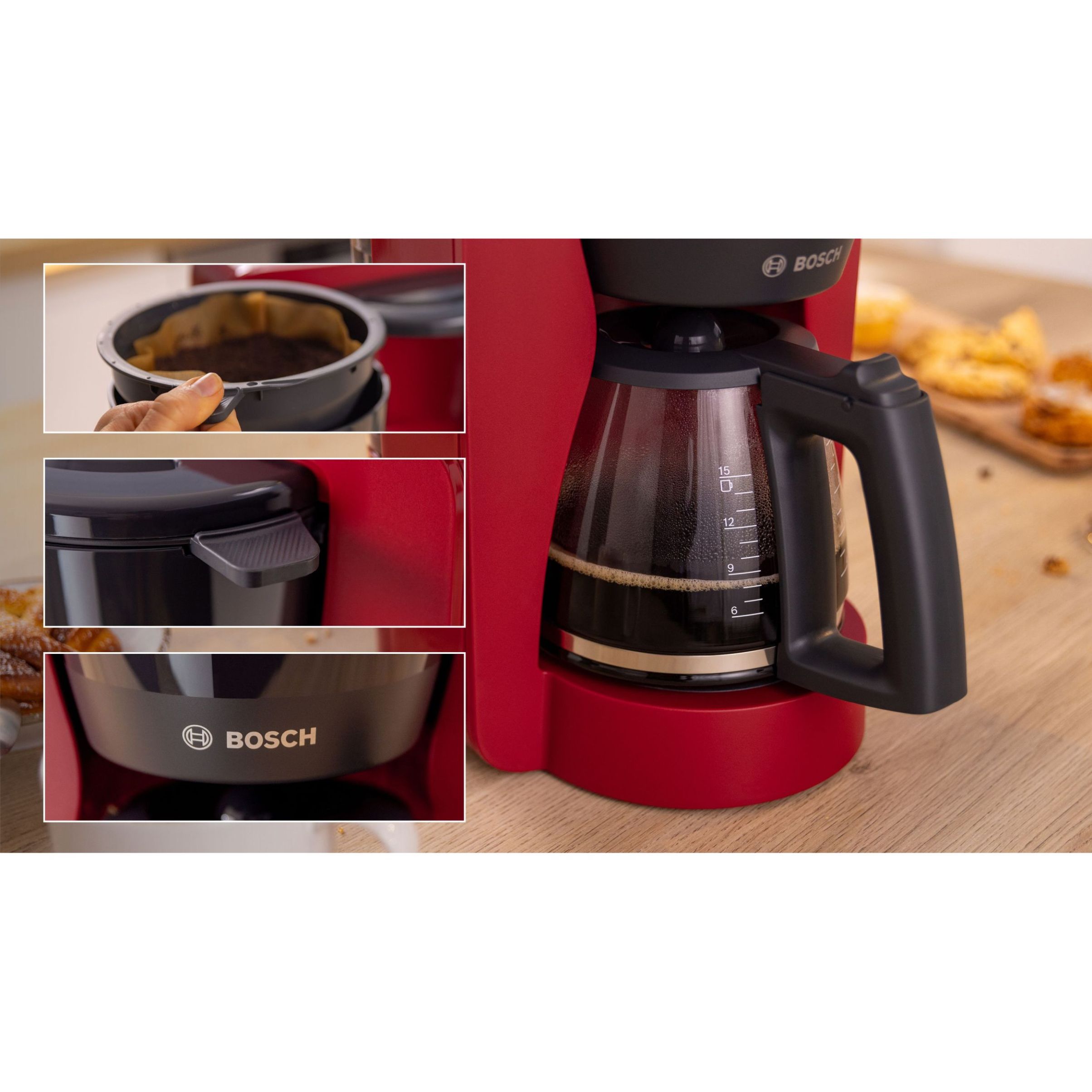 Cafetieră BOSCH MyMoment TKA2M114  Roșie
