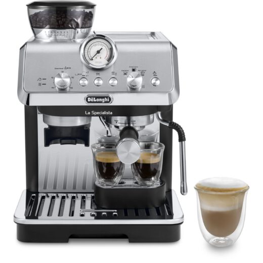 Espressor manual De'Longhi La Specialista Arte EC9155.MB - 0132126043, 1400W, 15 bar, 1.7l, Metal Black