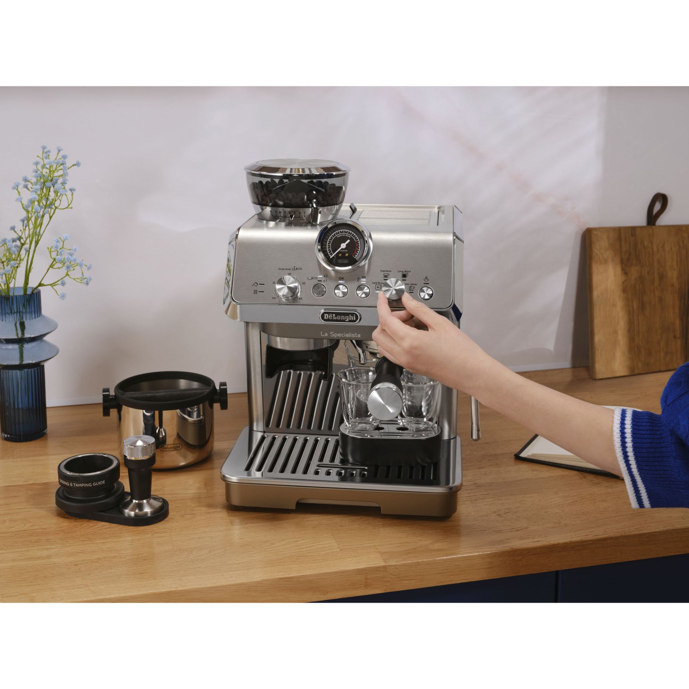 Espressor manual DeLonghi La Specialista Arte Evo EC9255.M – 0132126074  15bari  1.7l  Cold Extraction  Metal