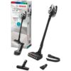 Aspirator vertical BOSCH Serie 8 Gen2 Unlimited BBS8214, TurboSpin (3 trepte, Turbo), Acumulator Li-Ion 18V 4A, Praf 0.40l, Perie LED AllFloor HighPower, G3.10kg, Polar White