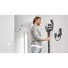 Aspirator vertical BOSCH Serie 8 Gen2 Unlimited BBS8214, TurboSpin (3 trepte, Turbo), Acumulator Li-Ion 18V 4A, Praf 0.40l, Perie LED AllFloor HighPower, G3.10kg, Polar White