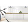 Aspirator vertical BOSCH Serie 8 Gen2 Unlimited BBS8214, TurboSpin (3 trepte, Turbo), Acumulator Li-Ion 18V 4A, Praf 0.40l, Perie LED AllFloor HighPower, G3.10kg, Polar White