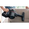 Aspirator vertical BOSCH Serie 7 Unlimited BCS712XXL, TurboSpin (3 trepte, Turbo), 2x Acumulator Li-Ion 18V 3A, Praf 0.30l, Perie LED AllFloor DynamicPower, QuickStand, Nozzle Foot Release, G2.90kg, Negru