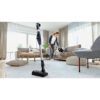 Aspirator vertical BOSCH Serie 7 Unlimited BCS712XXL, TurboSpin (3 trepte, Turbo), 2x Acumulator Li-Ion 18V 3A, Praf 0.30l, Perie LED AllFloor DynamicPower, QuickStand, Nozzle Foot Release, G2.90kg, Negru