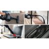 Aspirator vertical BOSCH Serie 7 Unlimited BCS712XXL, TurboSpin (3 trepte, Turbo), 2x Acumulator Li-Ion 18V 3A, Praf 0.30l, Perie LED AllFloor DynamicPower, QuickStand, Nozzle Foot Release, G2.90kg, Negru