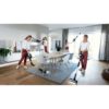 Aspirator vertical BOSCH Serie 7 Unlimited BCS712XXL, TurboSpin (3 trepte, Turbo), 2x Acumulator Li-Ion 18V 3A, Praf 0.30l, Perie LED AllFloor DynamicPower, QuickStand, Nozzle Foot Release, G2.90kg, Negru