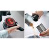 Aspirator vertical BOSCH Serie 7 Unlimited BCS712XXL, TurboSpin (3 trepte, Turbo), 2x Acumulator Li-Ion 18V 3A, Praf 0.30l, Perie LED AllFloor DynamicPower, QuickStand, Nozzle Foot Release, G2.90kg, Negru