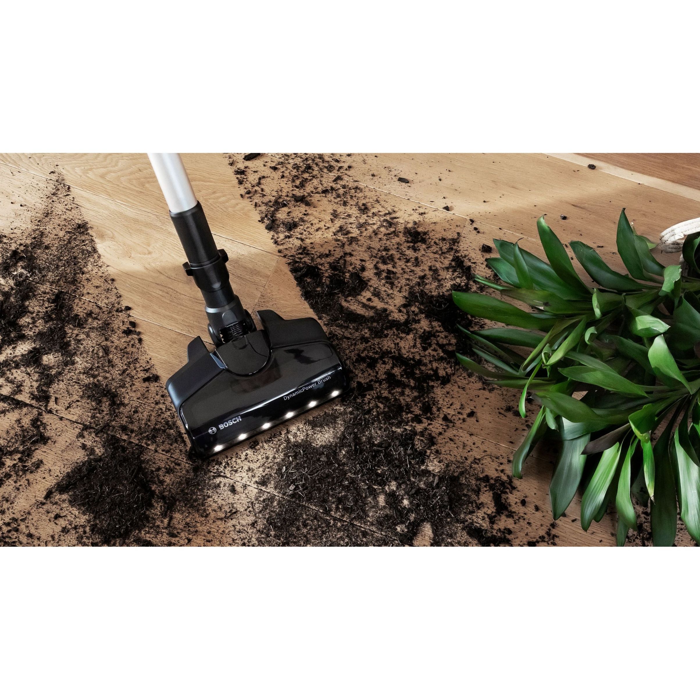 Aspirator vertical BOSCH Serie 7 Unlimited BCS711XXL, TurboSpin (3 trepte, Turbo), Acumulator Li-Ion 18V 3A, Praf 0.30l, Perie LED AllFloor DynamicPower, QuickStand, Nozzle Foot Release, G2.90kg, Polar White
