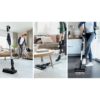 Aspirator vertical BOSCH Serie 7 Unlimited BCS711EXT, TurboSpin (3 trepte, Turbo), Acumulator Li-Ion 18V 3A, Praf 0.30l, Perie LED AllFloor DynamicPower, QuickStand, Nozzle Foot Release, G2.90kg, Negru