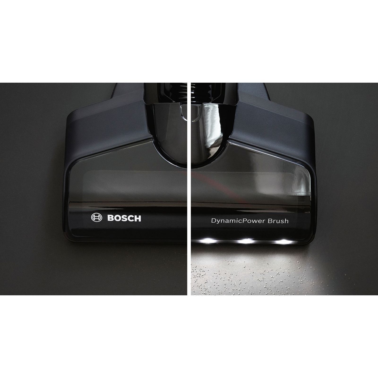 Aspirator vertical BOSCH Serie 7 Unlimited BCS711A, TurboSpin (3 trepte, Turbo), Acumulator Li-Ion 18V 3A, Praf 0.30l, Perie LED AllFloor DynamicPower, QuickStand, Nozzle Foot Release, G2.90kg, Dark Graphite