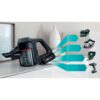 Aspirator vertical BOSCH Serie 7 Unlimited BCS711A, TurboSpin (3 trepte, Turbo), Acumulator Li-Ion 18V 3A, Praf 0.30l, Perie LED AllFloor DynamicPower, QuickStand, Nozzle Foot Release, G2.90kg, Dark Graphite