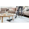Aspirator vertical BOSCH Serie 7 Unlimited BBS711W, TurboSpin (3 trepte, Turbo), Acumulator Li-Ion 18V 3A, Praf 0.30l, Perie LED AllFloor DynamicPower, QuickStand, Nozzle Foot Release, G2.90kg, Polar White