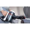 Aspirator vertical BOSCH Serie 7 Unlimited BBS711W, TurboSpin (3 trepte, Turbo), Acumulator Li-Ion 18V 3A, Praf 0.30l, Perie LED AllFloor DynamicPower, QuickStand, Nozzle Foot Release, G2.90kg, Polar White