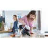 Aspirator vertical BOSCH Serie 7 Unlimited BBS711W, TurboSpin (3 trepte, Turbo), Acumulator Li-Ion 18V 3A, Praf 0.30l, Perie LED AllFloor DynamicPower, QuickStand, Nozzle Foot Release, G2.90kg, Polar White