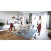 Aspirator vertical BOSCH Serie 7 Unlimited BBS711W, TurboSpin (3 trepte, Turbo), Acumulator Li-Ion 18V 3A, Praf 0.30l, Perie LED AllFloor DynamicPower, QuickStand, Nozzle Foot Release, G2.90kg, Polar White