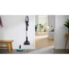 Aspirator vertical BOSCH Serie 7 Unlimited ProHygienic Aqua BCS71HYG3, TurboSpin (3 trepte, Turbo), Acumulator Li-Ion 18V 3A, Praf 0.30l, Funcție mop, Perie DynamicAqua 2în1, Lavete microfibră, G2.90kg, Alb