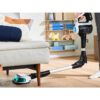 Aspirator vertical BOSCH Serie 7 Unlimited ProHygienic Aqua BCS71HYG3, TurboSpin (3 trepte, Turbo), Acumulator Li-Ion 18V 3A, Praf 0.30l, Funcție mop, Perie DynamicAqua 2în1, Lavete microfibră, G2.90kg, Alb